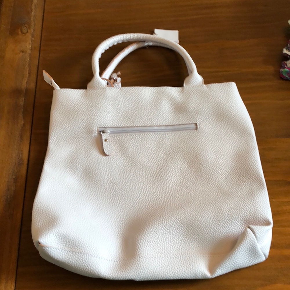 Cute pleather 14x13 handbag
